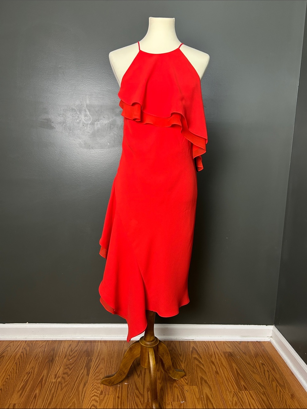 Laundry By Shelli Segal Ruffle Midi Dress